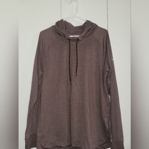 Striped Hooded Pullover